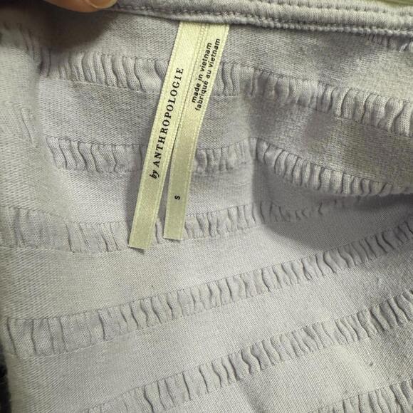 Anthropologie Lilac Textured Tiered Open-Back Sleeveless Mini Short Dress Size S - Picture 7 of 8